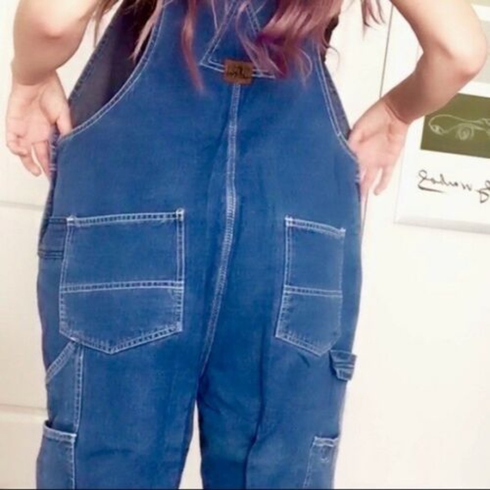 Vintage Big Smith Carpenter Bib Denim Jean Overall - Picture 5 of 9
